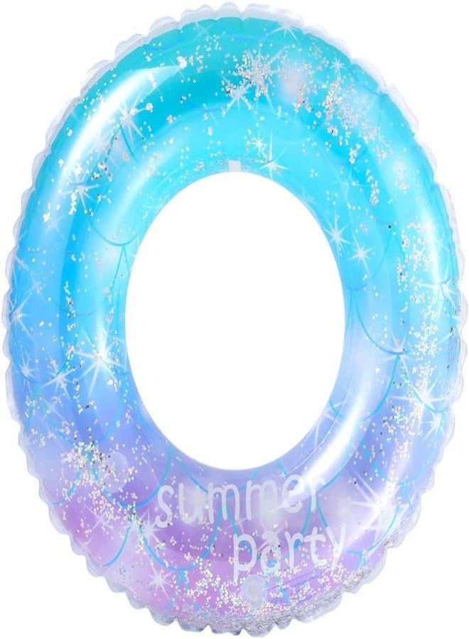 Drofail Inflatable Swimming Ring, Rings Floaties for Swimming Beach and Pool Float Toy for Kids, Multi-Coloured (Summer Party, 80 CM) - Image 1